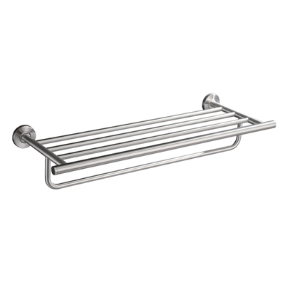 Wiesbaden 304 porte-serviettes avec étagère 60 cm inox