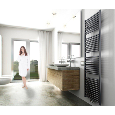 Wiesbaden Elara Radiateur ornamental vertical 60x180cm connexion central dessous 1067Watt anthracite