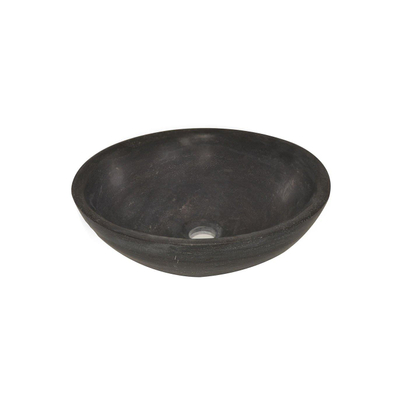 Wiesbaden Raw Waskom rond - 40x14cm hardsteen gezoet