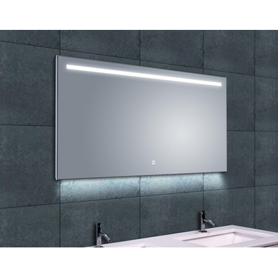 Wiesbaden Ambi one miroir rectangulaire avec LED, dimmable et chauffage de miroir 120 x 60 cm