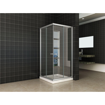 Exellence Eco Paroi de douche d'angle 5mm 100x100x190cm Verre clair