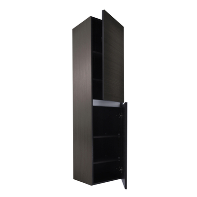 Wiesbaden Vision colonne armoire 2 portes 160x35x35 cm grain de bois gris