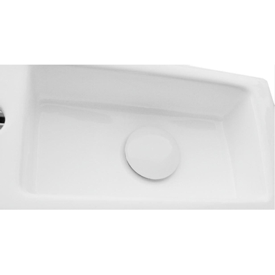 Wiesbaden Caral bonde clic clickwaste 5/4" céramique blanc brillant