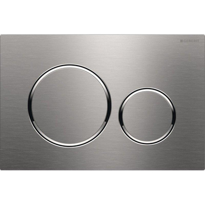 Geberit Sigma20 bedieningsplaat frontbediening rvs geborsteld OUTLETSTORE