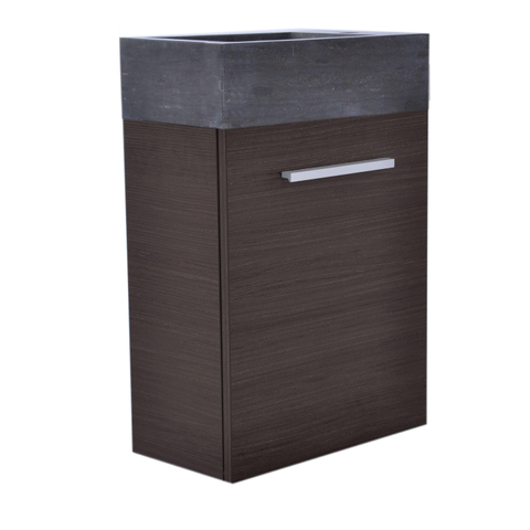 Xellanz Zenti meuble lave-mains 40 x 22 cm décor bois gris SW72926