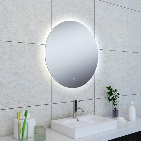 Wiesbaden Soul Spiegel rond - met LED dimbaar en spiegelverwarming - 60cm SW296068