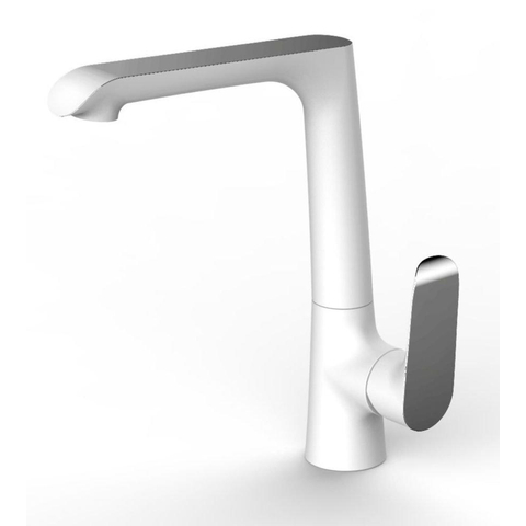 Xellanz Tarma mitigeur de cuisine monocommande blanc/chrome SW62551
