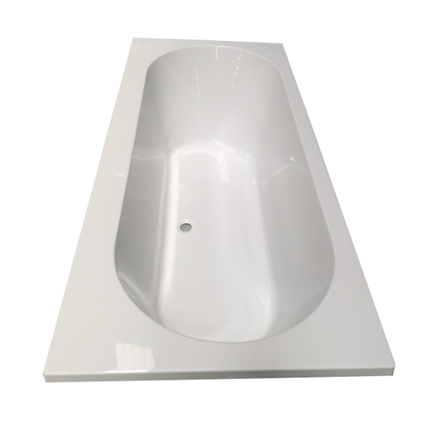 Xellanz Portus RD baignoire encastrée duo 180x80x49 cm acrylique brillant blanc SW75882