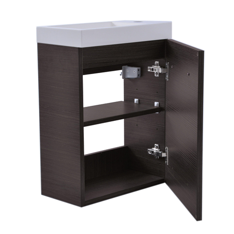 Xellanz Zenti meuble lave-mains 40 x 22 cm décor bois gris SW72926