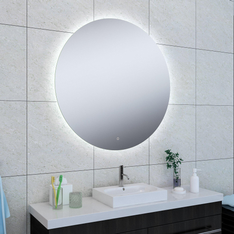 Wiesbaden Soul spiegel rond met LED, dimbaar en spiegelverwarming 100 cm SW296072