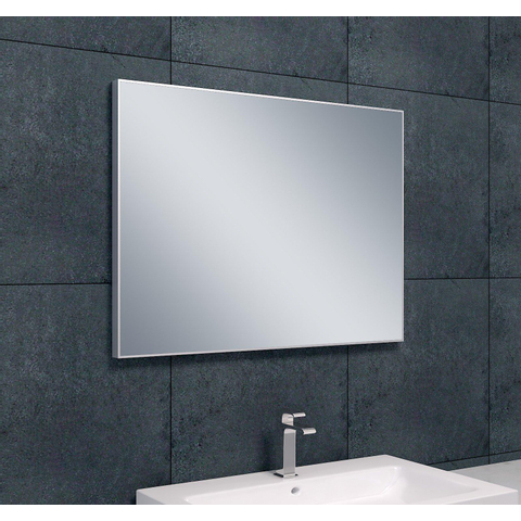 Xellanz Serra spiegel rechthoek met lijst 80 x 60 x 2,1 cm aluminium SW95786