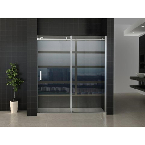 Wiesbaden Slide Nis schuifdeur - 170x200cm - 8mm - nano helder glas - chroom SW295943