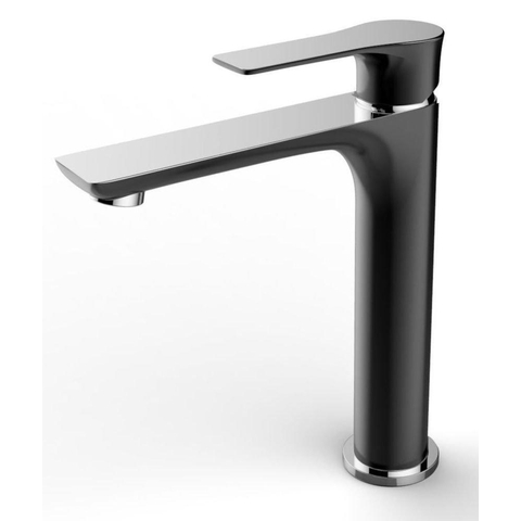 Xellanz Casma mitigeur de lavabo monocommande haut noir/chrome SW62558