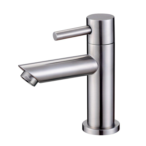 Wiesbaden Imola Robinet de lave-mains inox 304-Imola 1/2" avec bec droit SW95533