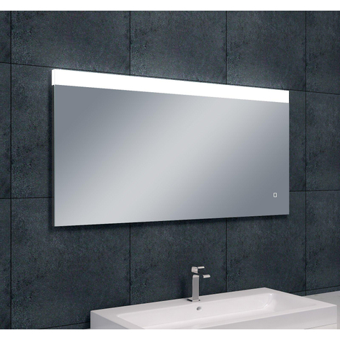 Wiesbaden Single spiegel rechthoek met LED, dimbaar en spiegelverwarming 120 x 60 cm SW87136