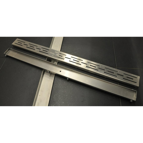 Wiesbaden Tegelrooster voor douchegoot - 90x7cm - RVS SW10713