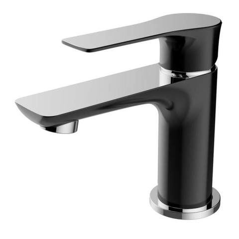 Xellanz Casma mitigeur de lavabo monocommande bas noir/chrome SW62555