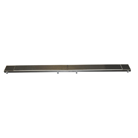 Wiesbaden Tegelrooster voor douchegoot 100 x 7 cm RVS OUTLETSTORE STORE42016