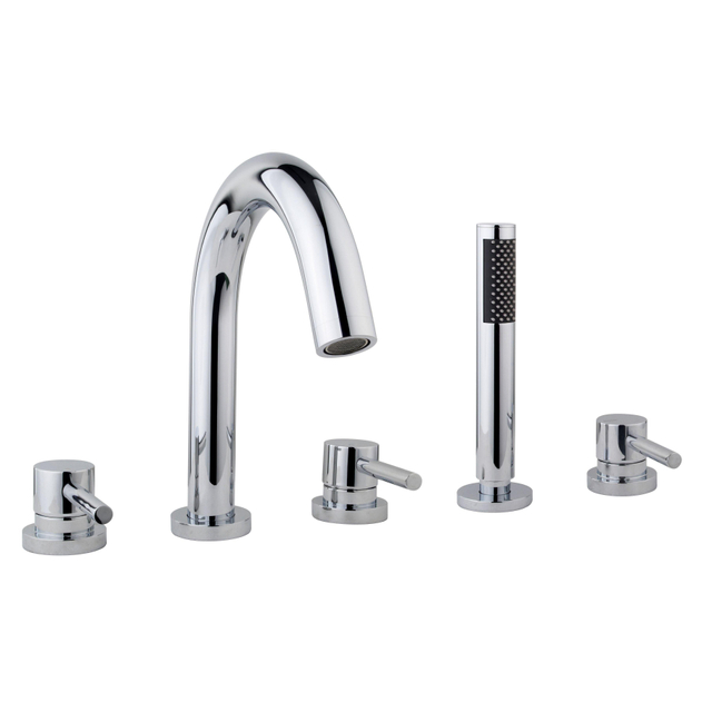 Wiesbaden Caral badrandcombinatie 5 gats chroom 29.3961