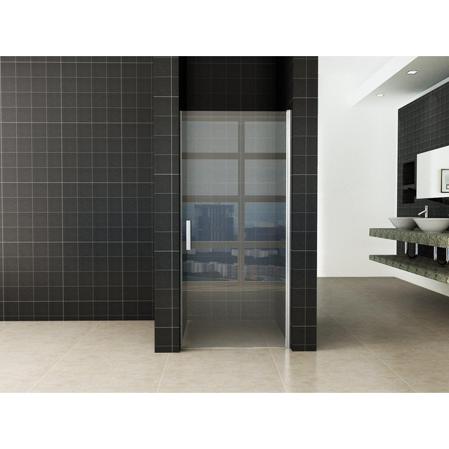 Xellanz Cerra eco nisdeur 900 x 1950 x 6 mm nano helder glas/chroom 20.4021