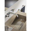 Hotbath Cobber Inbouw wastafelkraan - 3 gats - met achterplaat en 18cm uitloop - geborsteld nikkel (RVS) SW73612