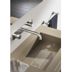 Hotbath Cobber inbouw inbouw wastafelkraan 3 gats met achterplaat en 18cm uitloop mat zwart SHOWROOMMODEL SHOW26358