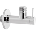 Hotbath Mate Hoekstopkraan rond - met filter 1/2" - mat wit SW74445