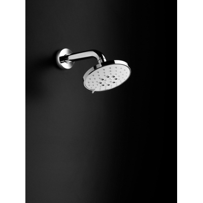 Hotbath Mate pomme de douche avec 3 jets, y compris bras mural 13cm rond nickel brossé