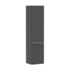 Hansgrohe Xelu Q Armoire haute - 165x40x35cm - 2 portes - poignée blanc mat - fermeture douce - charnière gauche - diamond matt grey SW995286
