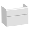BRAUER Delight meuble sous-lavabo - 80x46x60cm - 2 tiroirs softclose - sans poignée - 1 découpe de siphon - blanc mat SW1199434