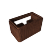 Royal Plaza Terra Edge Meuble sous-vasque - 80cm - nervuré - 2 tiroirs - angles arrondis - châtaigne (noyer) SW1449111