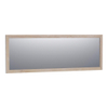 BRAUER Citrine miroir - 200x70cm - rectangulaire - lamelles chêne blanc cadre SW223469