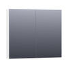 BRAUER Impress Deluxe spiegelkast – 80x70x15 cm – indirecte LED – Wit mat SW242124