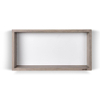 Looox Wood collection Boîte murale 60x30cm avec panneau arrière chêne blanc blanc mat SW73169