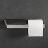 Geesa Shift Porte-papier toilette sans couvercle avec tablette inox brossé SW641390