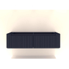 H&R Badmeubelen Juice Wastafelonderkast - 160x45x40cm - ronde hoeken - 3D-front - 2 lades - blue oak SW862861