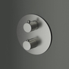 Hotbath Buddy Afbouwdeel thermostaat - met 2 functies omstel - geborsteld nikkel (RVS) SW230565