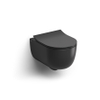 Clou Hammock WC suspendu sans bride 37x49cm abattant fin Céramique Noir mat SW692254