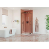 Crosswater Optix 10 Offset Douchecabine - 120x90cm - kwartrond - deur rechts - gecoat geborsteld brons SW968415