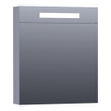 Saniclass Double face spiegelkast 60x70x15cm verlichting geintegreerd rechthoek 1 draaideur Mat Grijs MDF SW371674 Saniclass Double face spiegelkast 60x70x15cm verlichting geintegreerd rechthoek 1 draaideur Mat Grijs MDF SW371674