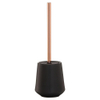 Sealskin Conical brosse WC 12.3x39x12.3cm porcelaine noir SW94588
