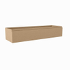 Mondiaz FOGE Meuble sous vasque - 130x41x25cm - 1 tiroir - softclose - 1 découpe gauche - Oro SW1015428