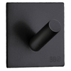 Smedbo BB zelfklevende haak vierkant 45mm zwart mat r rvs SW11015 Smedbo BB zelfklevende haak vierkant 45mm zwart mat r rvs SW11015