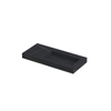 INK Pitch wastafel - 100x45x9cm - 1 wasbak rechts - 0 kraangaten - drain keramiek Lauren black mat SW693318