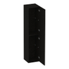 ARMATURE Trust Armoire colonne - 160x35x35cm - sans poignées de meuble avec 2 portes à gauche ou à droite Timber Black SW1203860