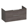 BRAUER Elevate meuble sous-vasque 100 sans poignées rapportées 2 tiroirs à fermeture en douceur et 1 découpe pour siphon - Driftwood SW1200028