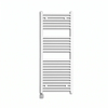 Sanicare Lumara Elektrische Radiator - 120x50cm - 750W - zilvere thermostaat - linksonder - wifi - aluminium - mat wit SW1581492