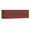 H&R Badmeubelen Juice Wastafelonderkast - 180x45x50cm - afgeronde hoeken - 4 lades - geïntegreerde greep - Terra mat SW1491551