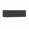 H&R Badmeubelen Juice Wastafelonderkast - 140x45x40cm - rechterhoek afgerond - 3D-front - 2 lades - geïntegreerde greep - antraciet mat SW1260086