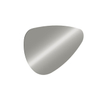 Riho Pebble spiegel – organisch – 100x66,7 cm – indirecte LED rondom – spiegelverwarming – Zilver SW956421